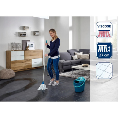 Set Fregona Leifheit Classic Completa + Cubo 12L. con Escurridor