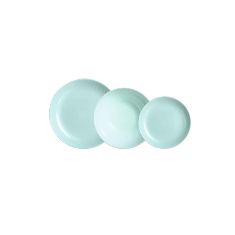 Vajilla Luminarc Opal Pampille Turquesa 18 pzas.