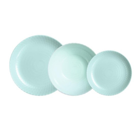 Vajilla Luminarc Opal Pampille Turquesa 18 pzas.