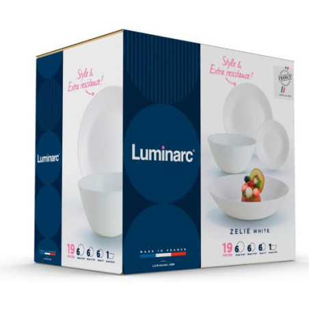Vajilla Luminarc Opal Zelie 19 pzas.