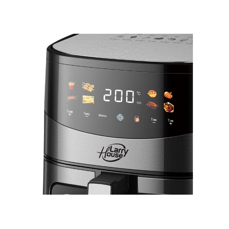 Freidora digital aire con ventana Larryhouse 6 Litros 1500 W