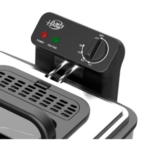 Freidora Larryhouse Inox con ventana 4.5 litros 2200 W