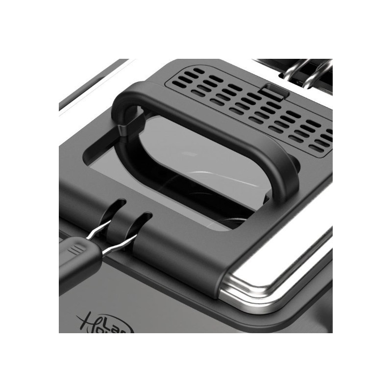 Freidora Larryhouse Inox con ventana 4.5 litros 2200 W