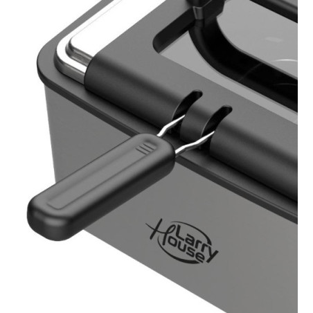 Freidora Larryhouse Inox con ventana 4.5 litros 2200 W