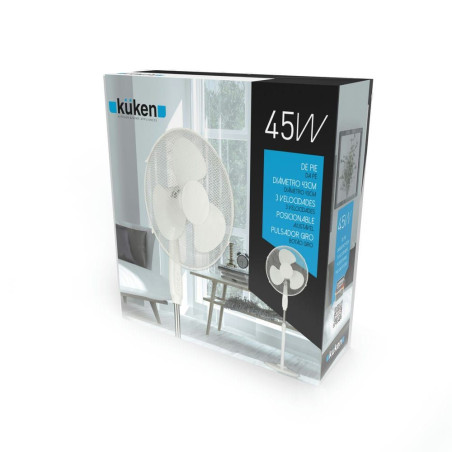 Ventilador de pie Küken 45W blanco
