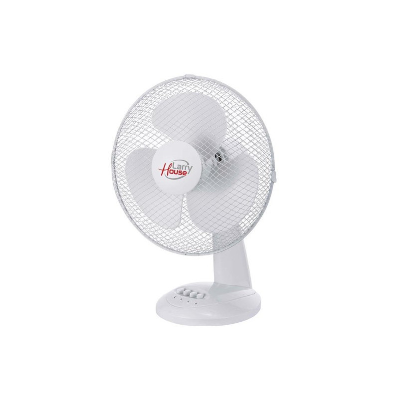 VENTILADOR LARRYHOUSE SOBREMESA 40W BLANCO