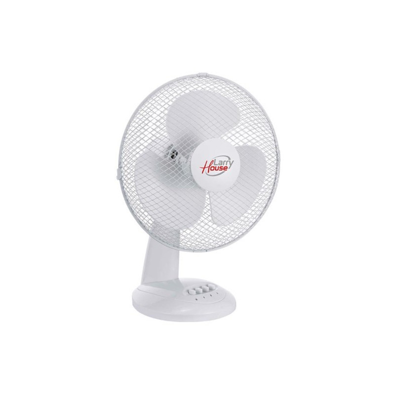 VENTILADOR LARRYHOUSE SOBREMESA 40W BLANCO