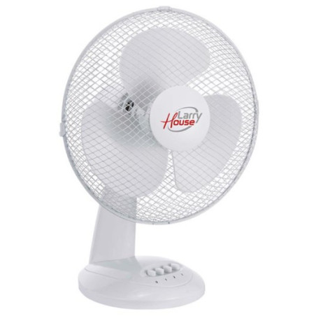 VENTILADOR LARRYHOUSE SOBREMESA 40W BLANCO