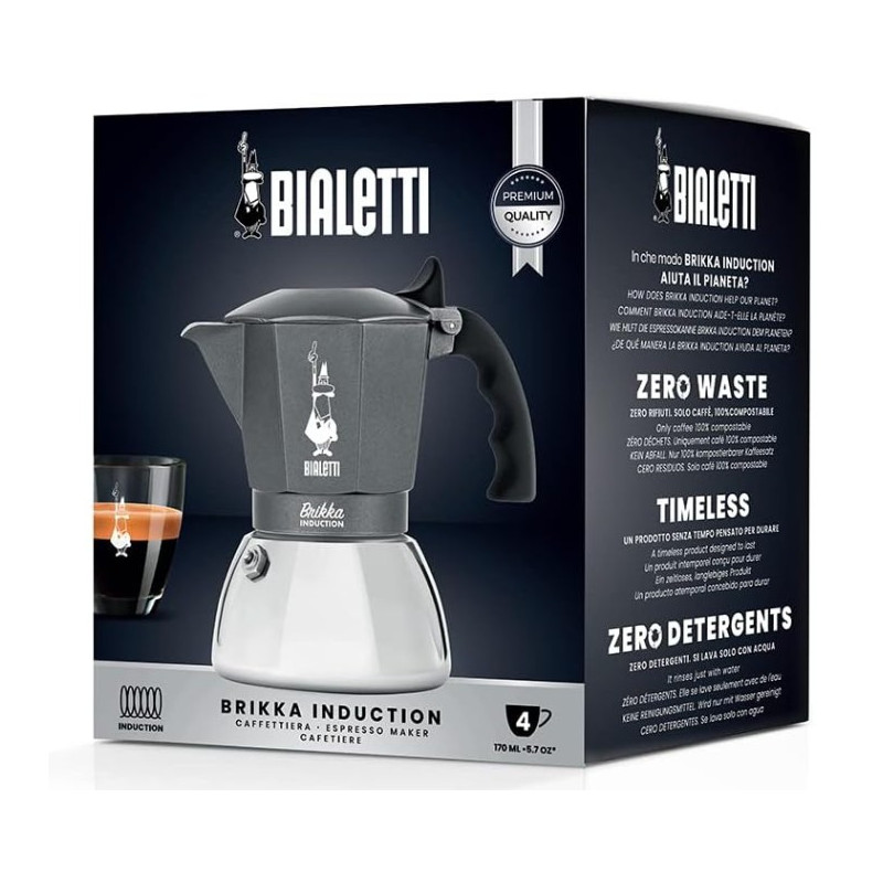 Cafetera Bialetti Brikka Inducción