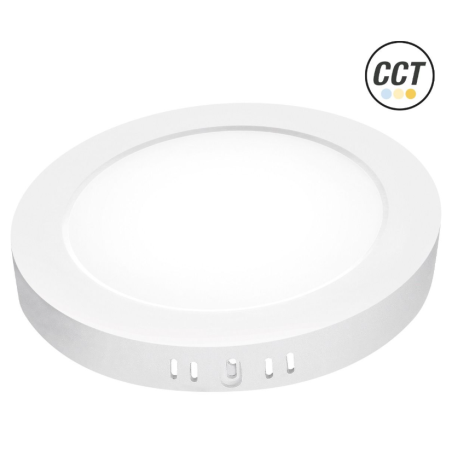 PLAFON DOWNLIGHT MATEL LED SUPERFICIE REDONDO BLANCO 18-24 W CCT