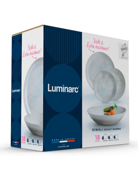 Vajilla Luminarc Opal Diwali Granit Marb