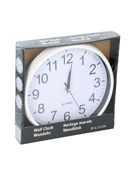 Reloj de pared ROHS 25 cms. diámetro colores