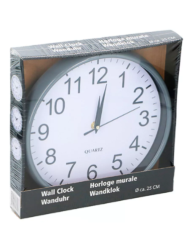 Reloj de pared ROHS 25 cms. diámetro colores