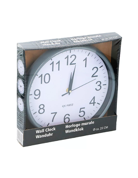 Reloj de pared ROHS 25 cms. diámetro colores