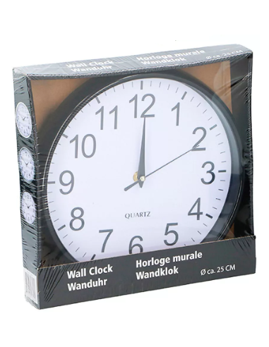Reloj de pared ROHS 25 cms. diámetro colores