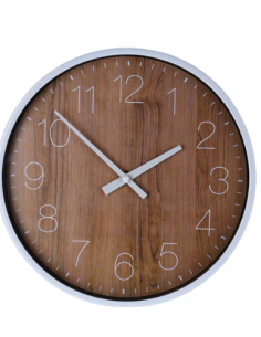 Reloj de pared SEGNALE efecto madera 25cms. diámetro