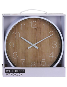 Reloj de pared SEGNALE efecto madera 25cms. diámetro 2