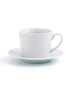 Juego 6 tazas café + plato QUID renova blanca 20CL